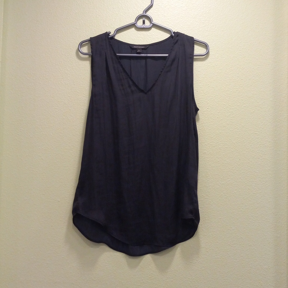 Banana Republic Black Sleeveless Blouse